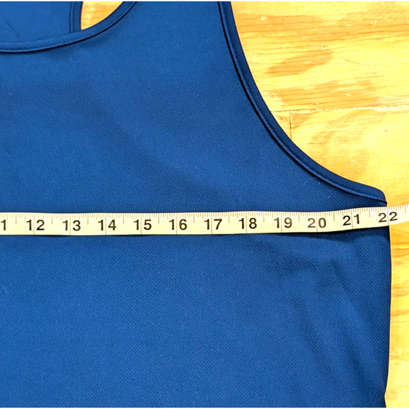 Men's TSLA Muscle Shirt Navy Blue Tank Top Sleeveless Workout Gym Training XLG - Picture 3 of 5